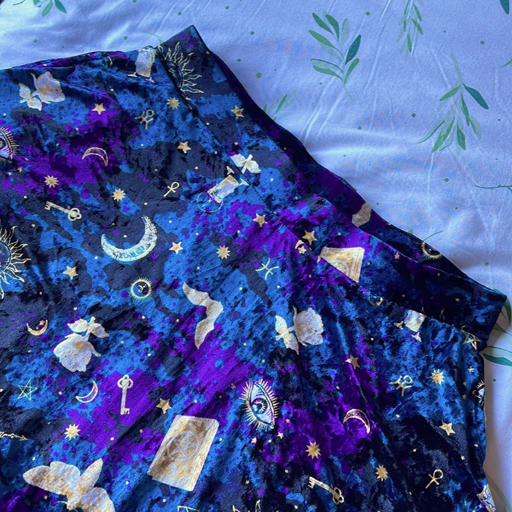 Witchy Velvet Skater Skirt